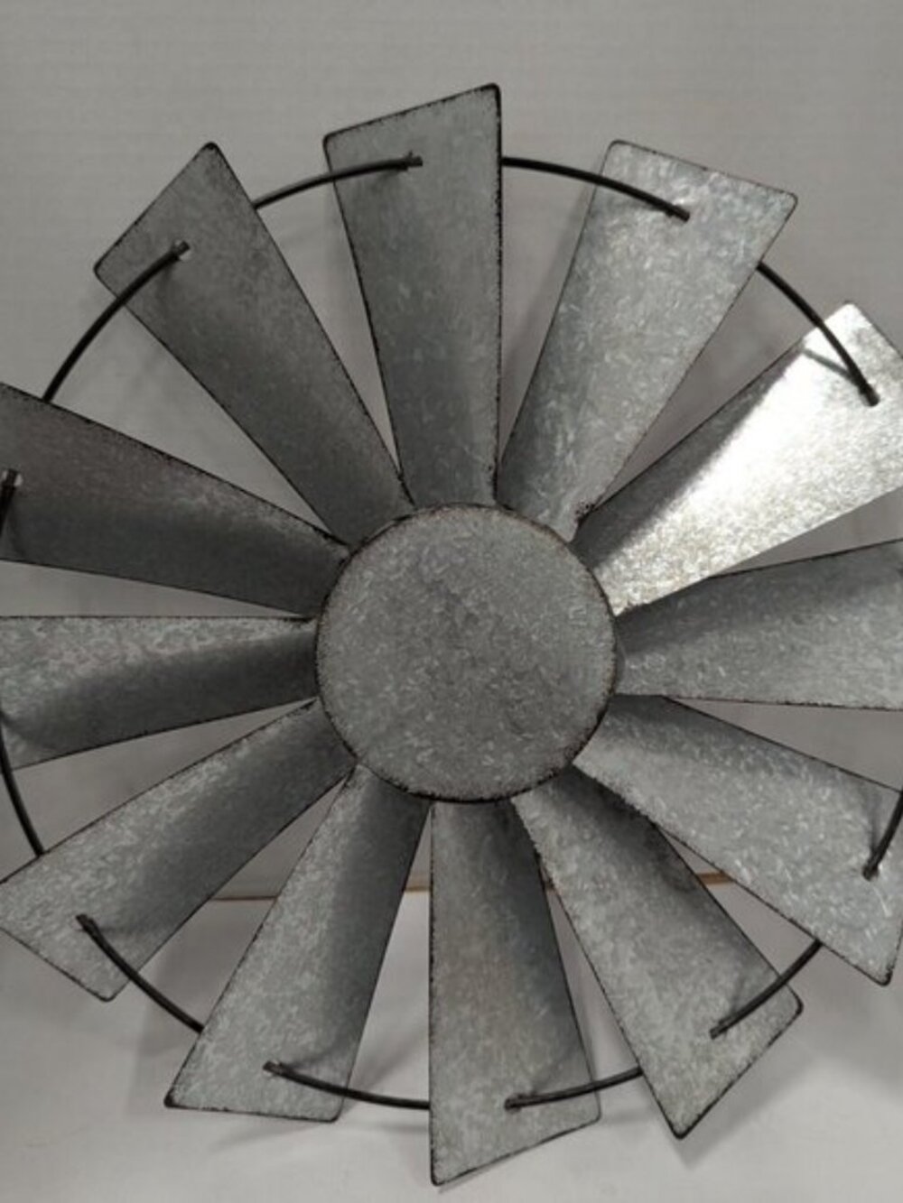 CWI Gifts Galvanized Full Windmill Wall Art - 14 Inch - Farmhouse Country Decora